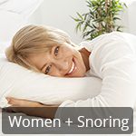 women and snoring